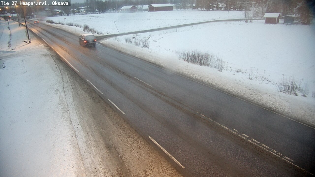 Weather Camera Image Väg 27 Haapajärvi, Oksava, Haapajärvi, Pohjois-Pohjanmaa