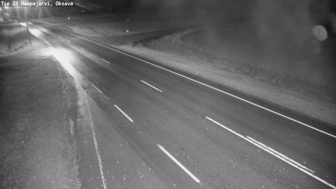Weather Camera Image Road 27 Haapajärvi, Oksava, Haapajärvi, Pohjois-Pohjanmaa