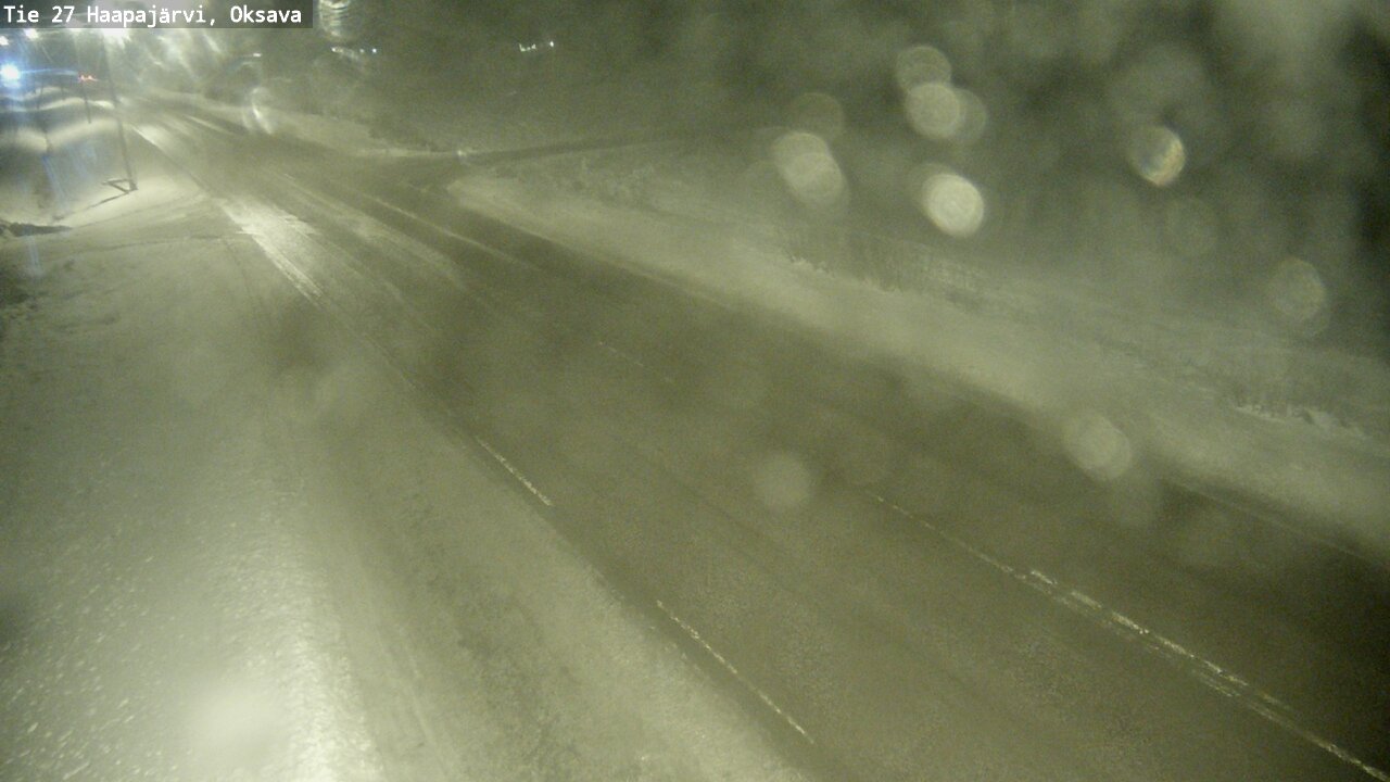 Weather Camera Image Väg 27 Haapajärvi, Oksava, Haapajärvi, Pohjois-Pohjanmaa