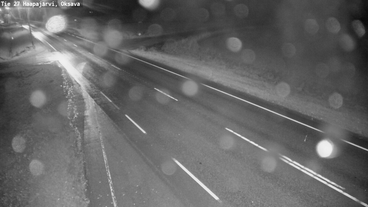 Weather Camera Image Road 27 Haapajärvi, Oksava, Haapajärvi, Pohjois-Pohjanmaa