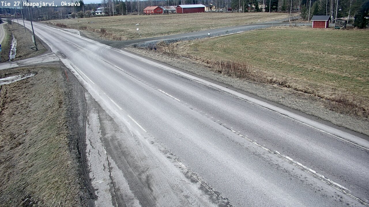 Weather Camera Image Road 27 Haapajärvi, Oksava, Haapajärvi, Pohjois-Pohjanmaa