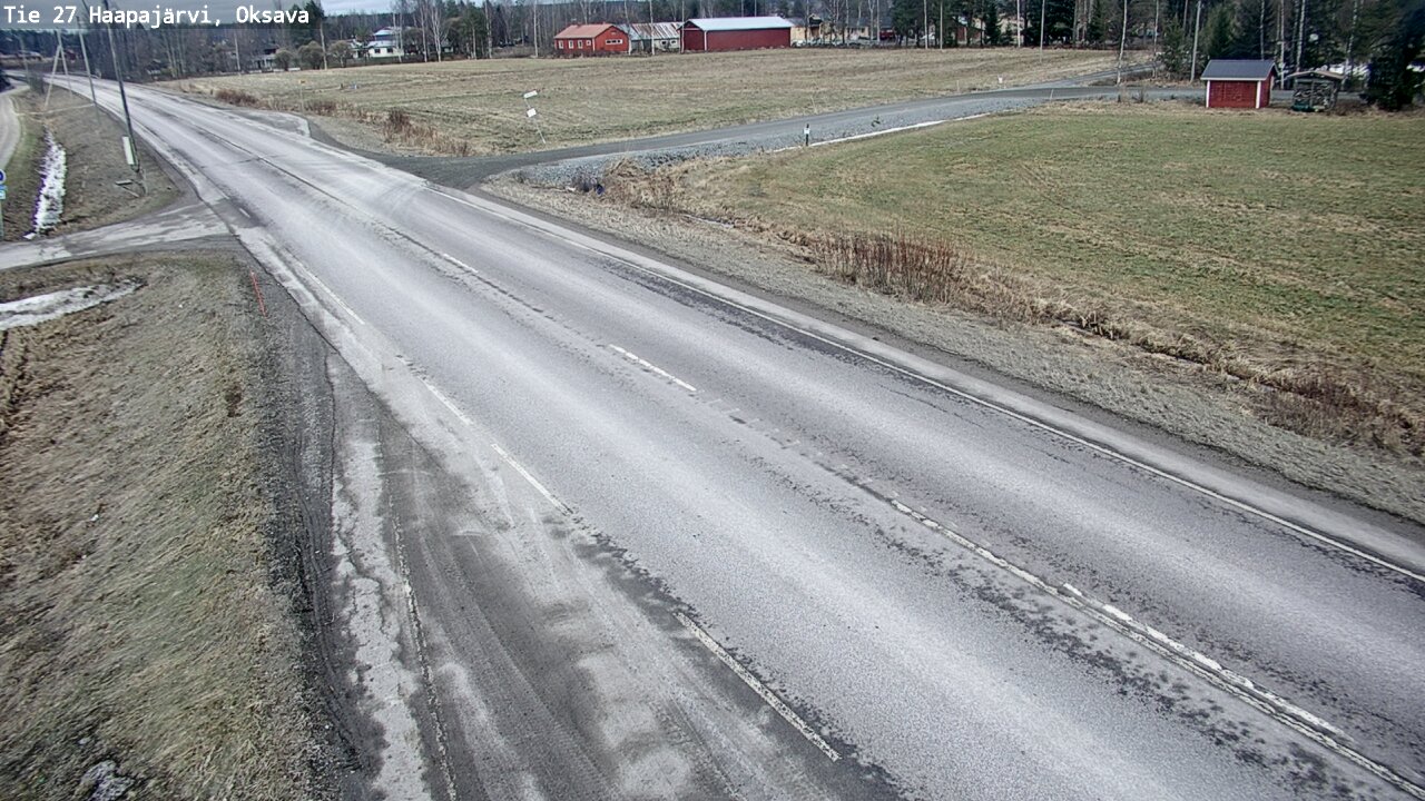 Weather Camera Image Road 27 Haapajärvi, Oksava, Haapajärvi, Pohjois-Pohjanmaa