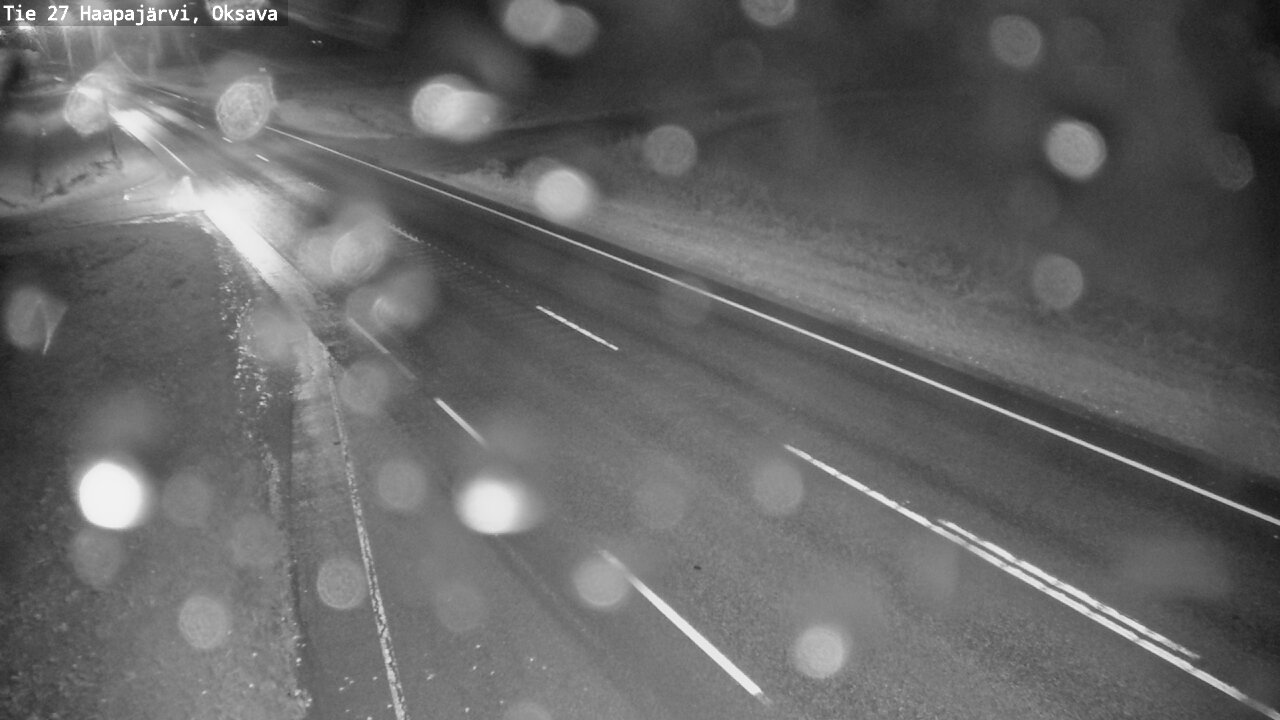 Weather Camera Image Road 27 Haapajärvi, Oksava, Haapajärvi, Pohjois-Pohjanmaa