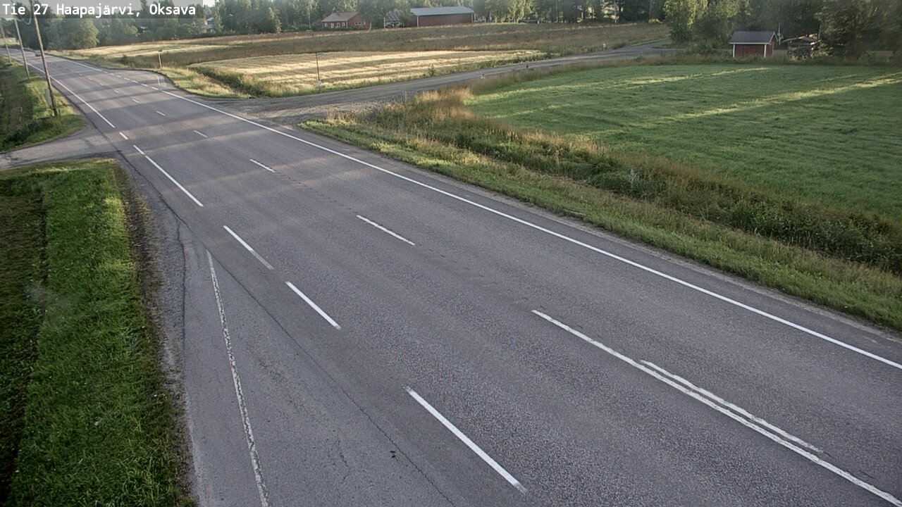 Weather Camera Image Väg 27 Haapajärvi, Oksava, Haapajärvi, Pohjois-Pohjanmaa