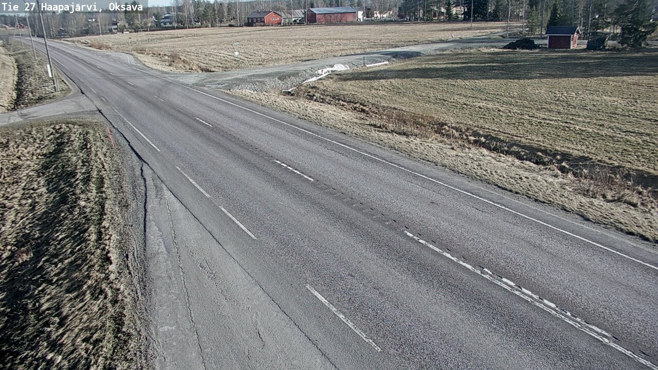 Weather Camera Image Road 27 Haapajärvi, Oksava, Haapajärvi, Pohjois-Pohjanmaa