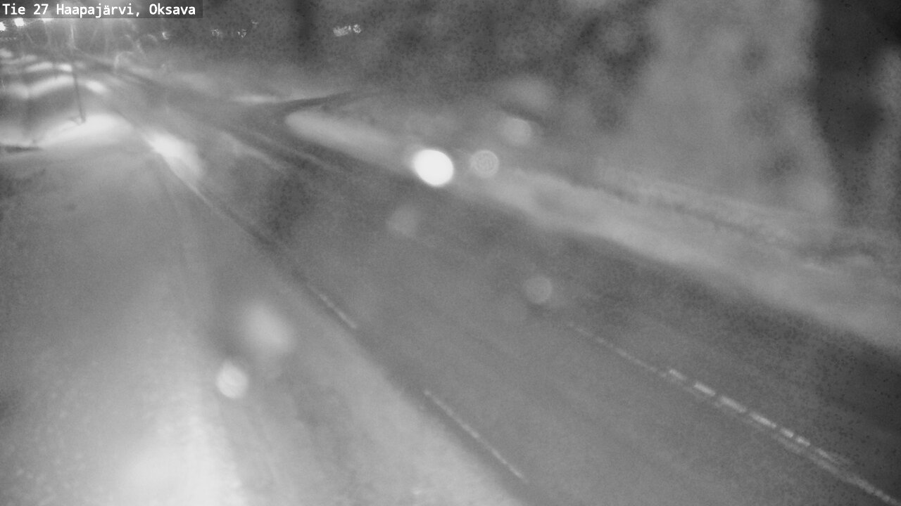 Weather Camera Image Väg 27 Haapajärvi, Oksava, Haapajärvi, Pohjois-Pohjanmaa