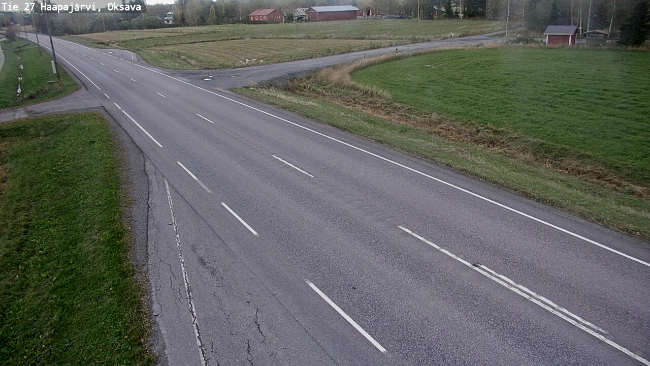 Weather Camera Image Road 27 Haapajärvi, Oksava, Haapajärvi, Pohjois-Pohjanmaa