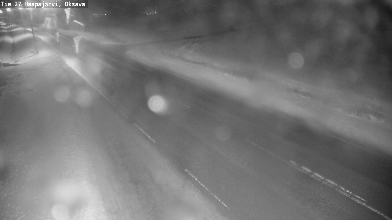 Weather Camera Image Väg 27 Haapajärvi, Oksava, Haapajärvi, Pohjois-Pohjanmaa