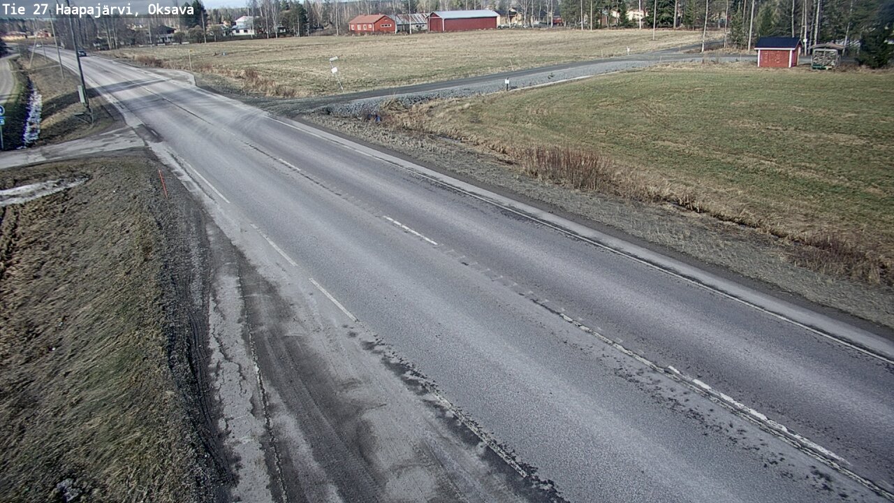 Weather Camera Image Road 27 Haapajärvi, Oksava, Haapajärvi, Pohjois-Pohjanmaa