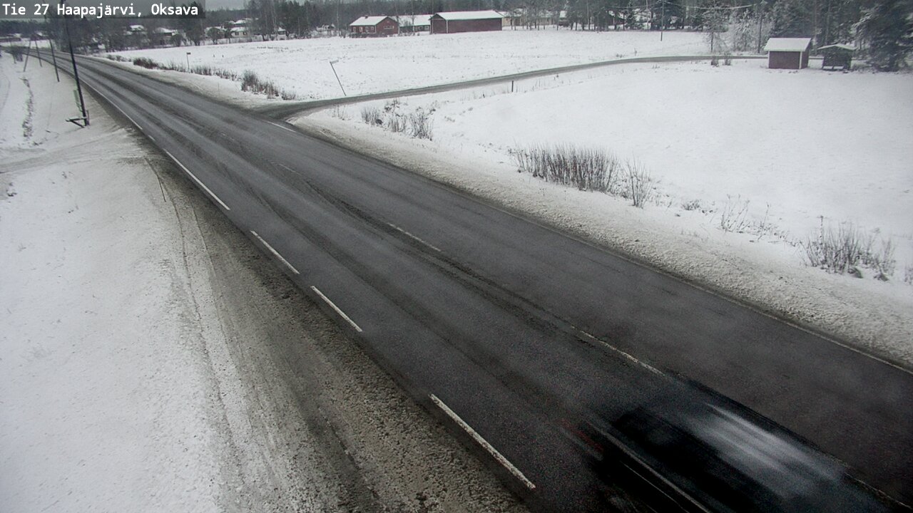 Weather Camera Image Väg 27 Haapajärvi, Oksava, Haapajärvi, Pohjois-Pohjanmaa