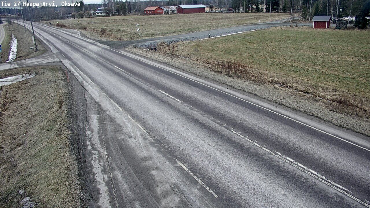 Weather Camera Image Road 27 Haapajärvi, Oksava, Haapajärvi, Pohjois-Pohjanmaa