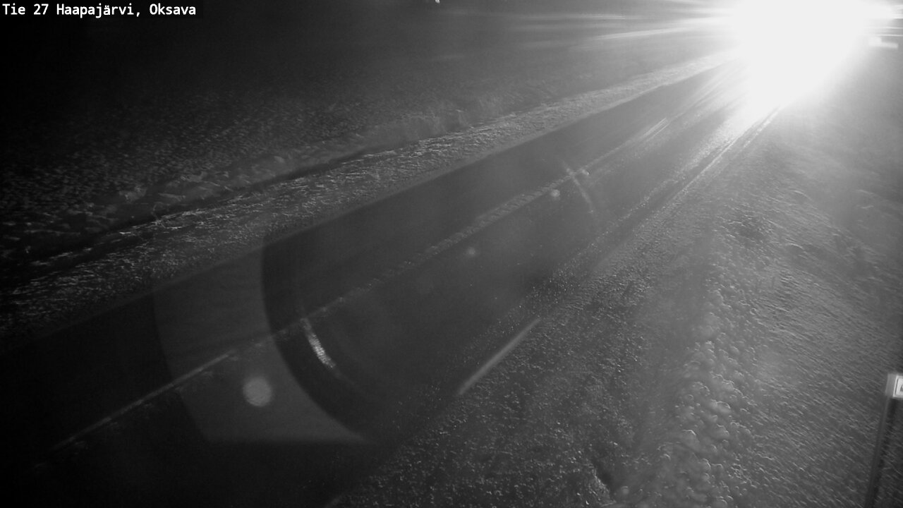 Weather Camera Image Väg 27 Haapajärvi, Oksava, Haapajärvi, Pohjois-Pohjanmaa