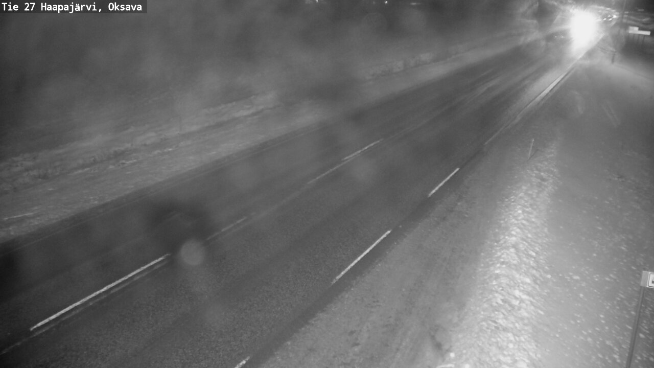 Weather Camera Image Väg 27 Haapajärvi, Oksava, Haapajärvi, Pohjois-Pohjanmaa