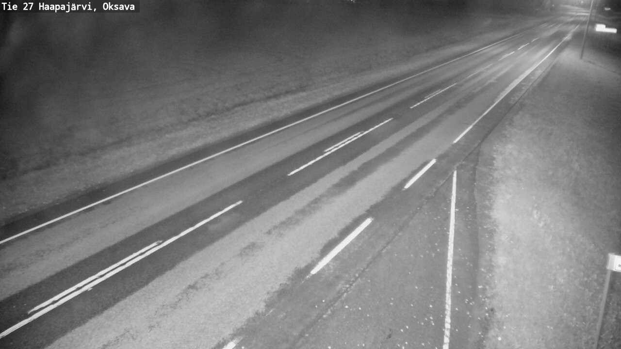 Weather Camera Image Road 27 Haapajärvi, Oksava, Haapajärvi, Pohjois-Pohjanmaa