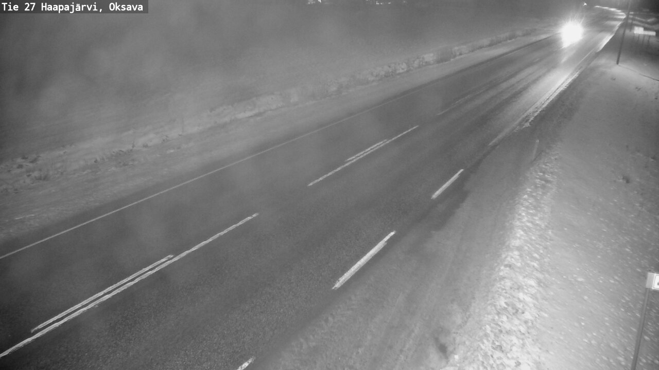 Weather Camera Image Road 27 Haapajärvi, Oksava, Haapajärvi, Pohjois-Pohjanmaa