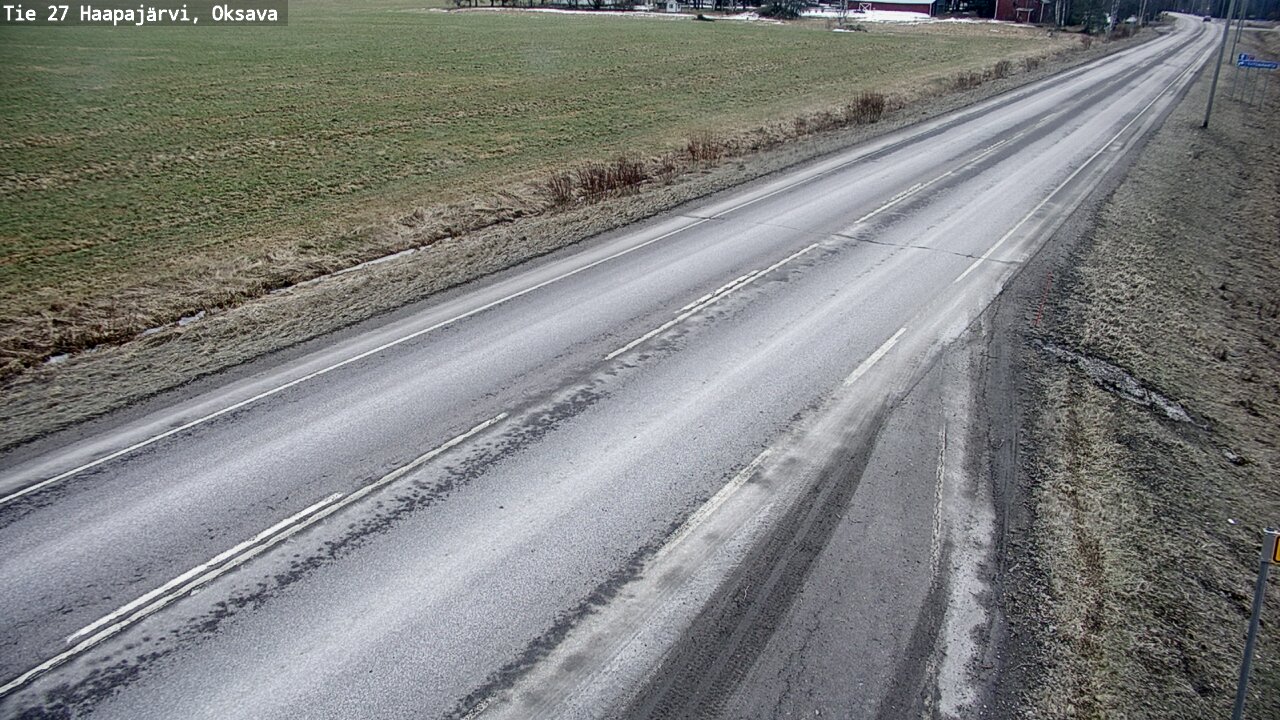 Weather Camera Image Road 27 Haapajärvi, Oksava, Haapajärvi, Pohjois-Pohjanmaa