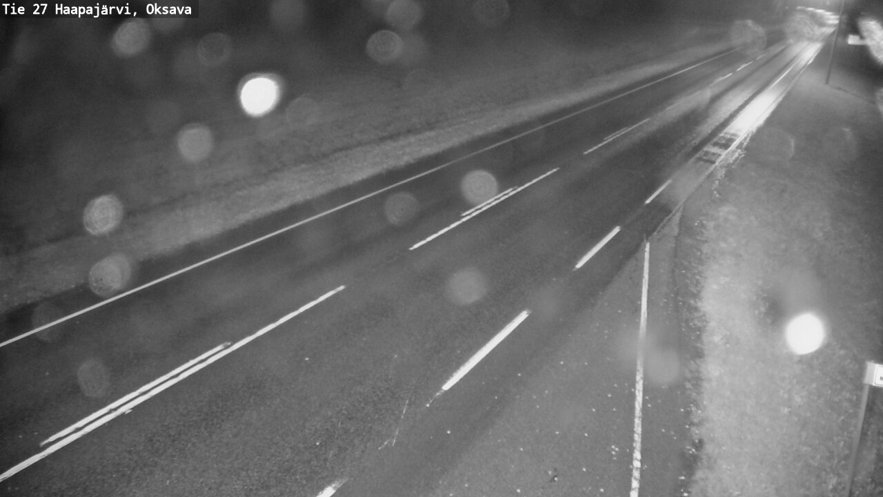 Weather Camera Image Road 27 Haapajärvi, Oksava, Haapajärvi, Pohjois-Pohjanmaa