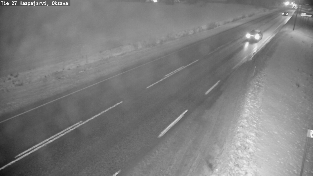 Weather Camera Image Road 27 Haapajärvi, Oksava, Haapajärvi, Pohjois-Pohjanmaa