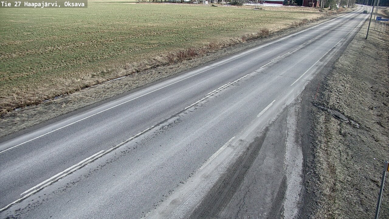 Weather Camera Image Road 27 Haapajärvi, Oksava, Haapajärvi, Pohjois-Pohjanmaa