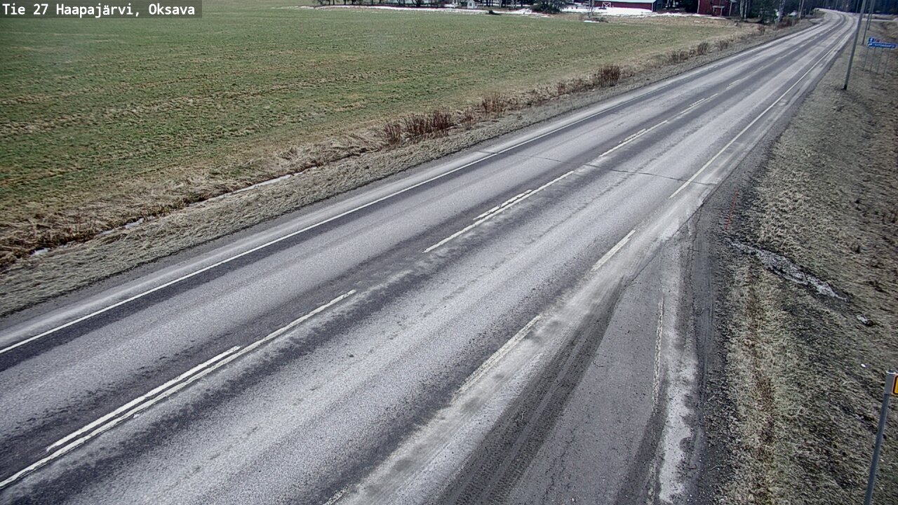 Weather Camera Image Road 27 Haapajärvi, Oksava, Haapajärvi, Pohjois-Pohjanmaa