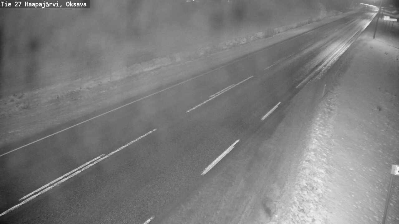Weather Camera Image Road 27 Haapajärvi, Oksava, Haapajärvi, Pohjois-Pohjanmaa