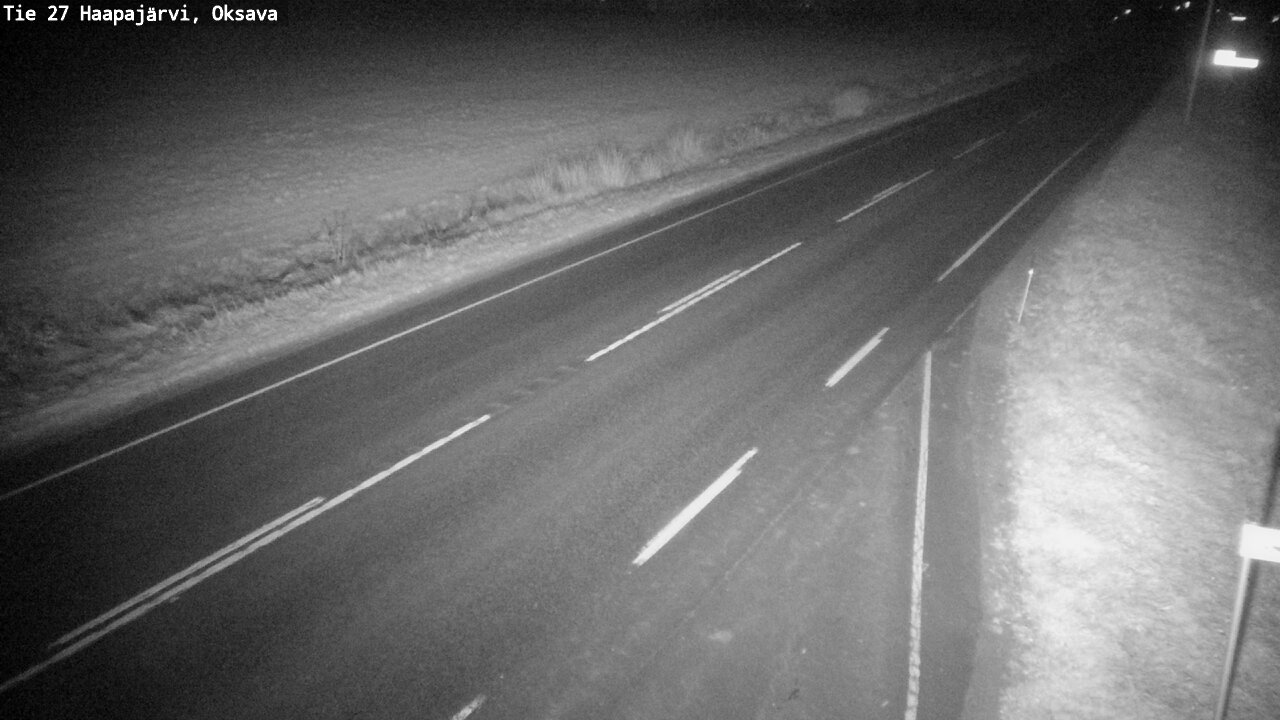 Weather Camera Image Väg 27 Haapajärvi, Oksava, Haapajärvi, Pohjois-Pohjanmaa