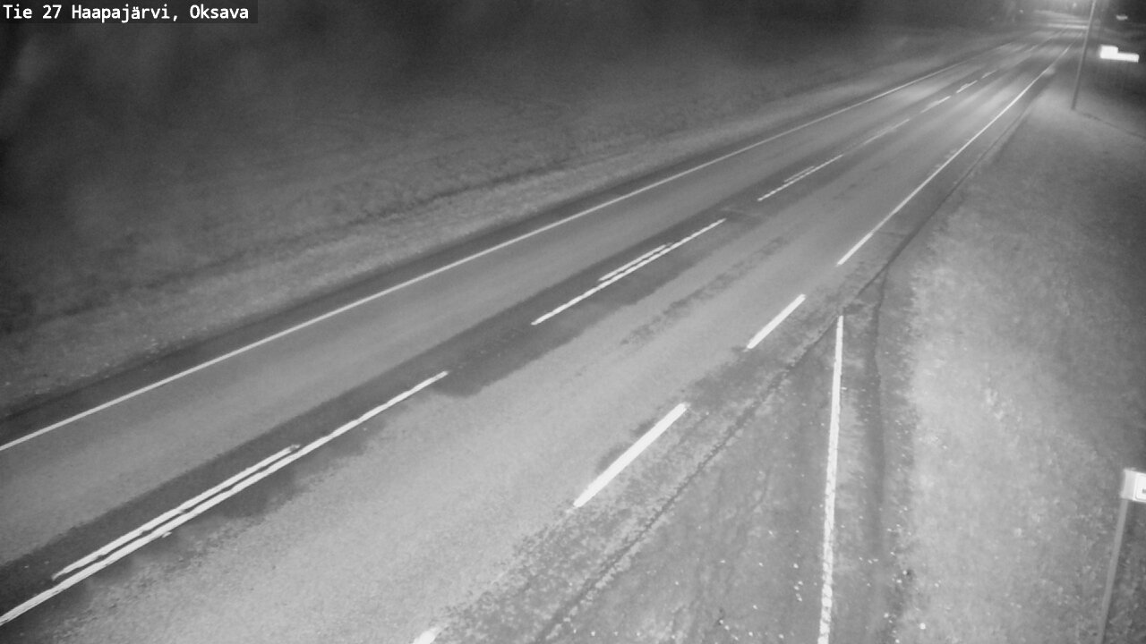 Weather Camera Image Road 27 Haapajärvi, Oksava, Haapajärvi, Pohjois-Pohjanmaa