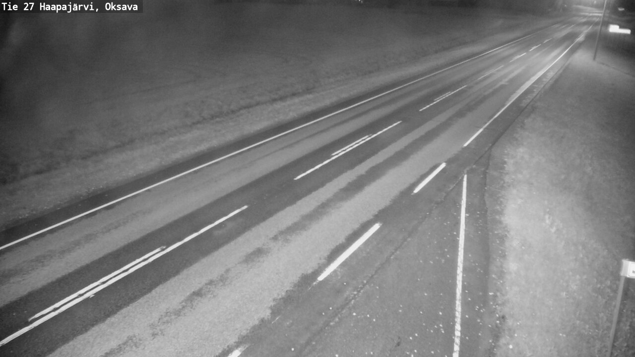 Weather Camera Image Road 27 Haapajärvi, Oksava, Haapajärvi, Pohjois-Pohjanmaa