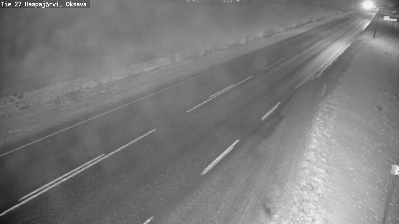 Weather Camera Image Road 27 Haapajärvi, Oksava, Haapajärvi, Pohjois-Pohjanmaa