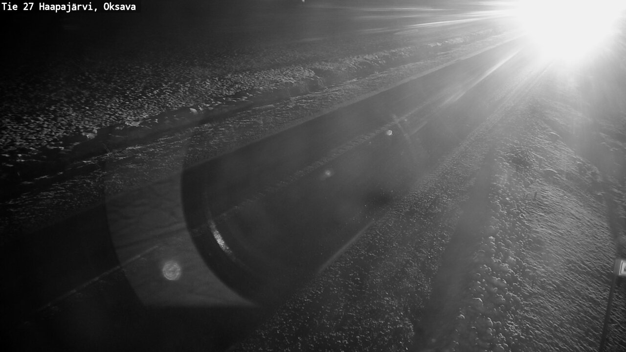 Weather Camera Image Väg 27 Haapajärvi, Oksava, Haapajärvi, Pohjois-Pohjanmaa