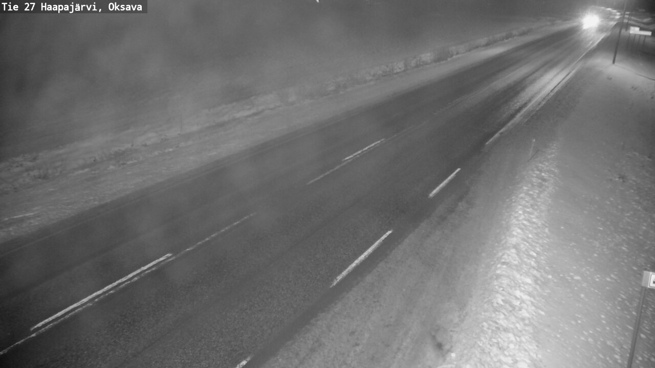 Weather Camera Image Väg 27 Haapajärvi, Oksava, Haapajärvi, Pohjois-Pohjanmaa