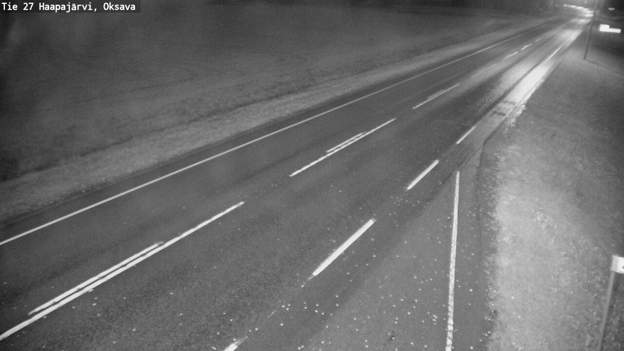 Weather Camera Image Road 27 Haapajärvi, Oksava, Haapajärvi, Pohjois-Pohjanmaa