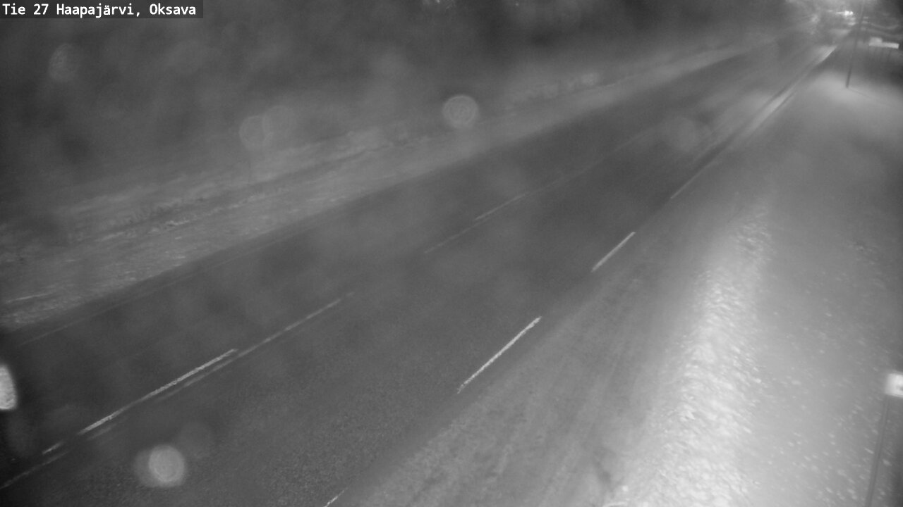 Weather Camera Image Väg 27 Haapajärvi, Oksava, Haapajärvi, Pohjois-Pohjanmaa