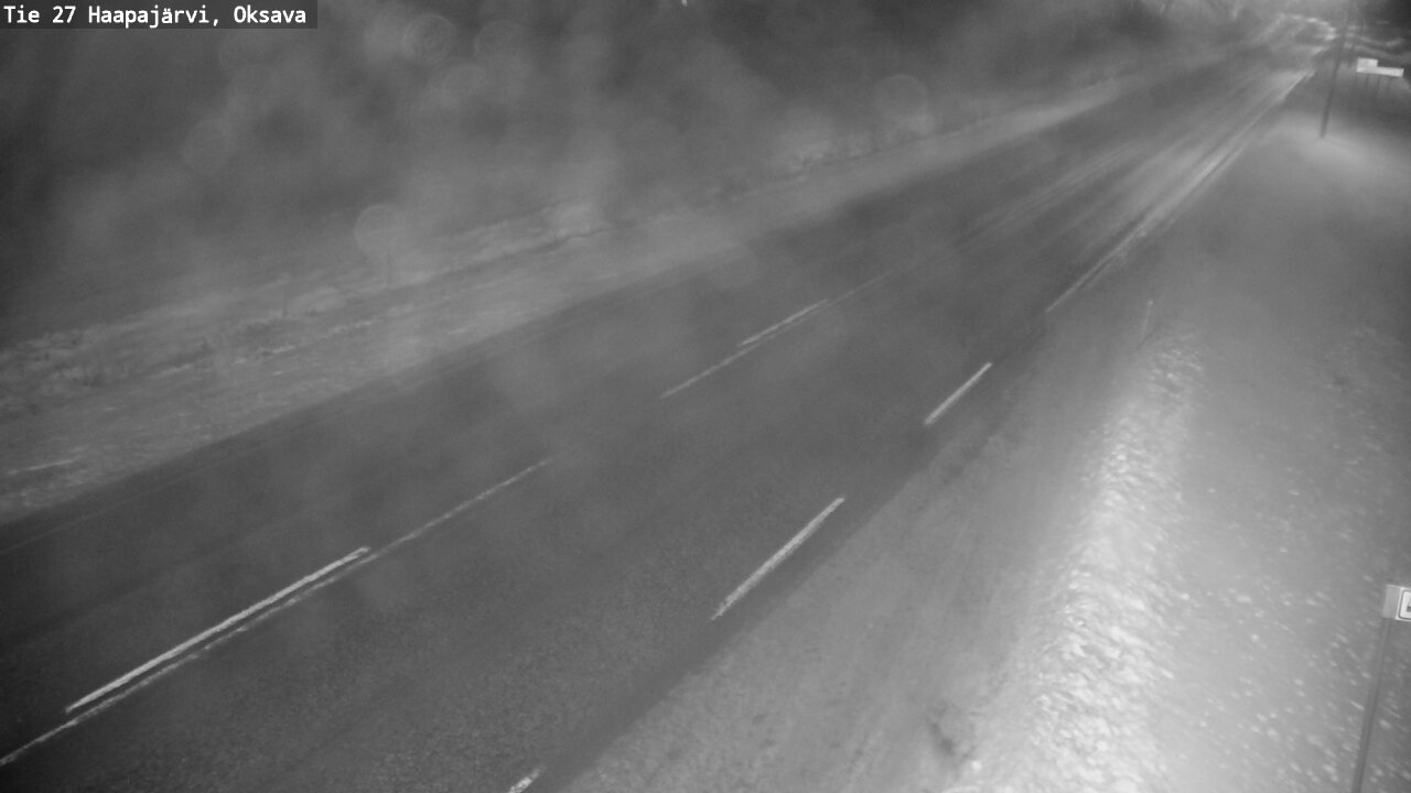 Weather Camera Image Väg 27 Haapajärvi, Oksava, Haapajärvi, Pohjois-Pohjanmaa