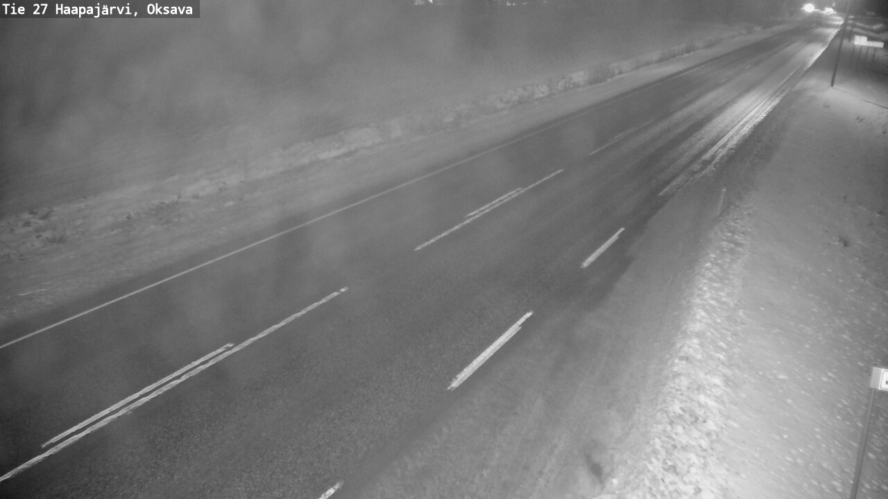 Weather Camera Image Road 27 Haapajärvi, Oksava, Haapajärvi, Pohjois-Pohjanmaa