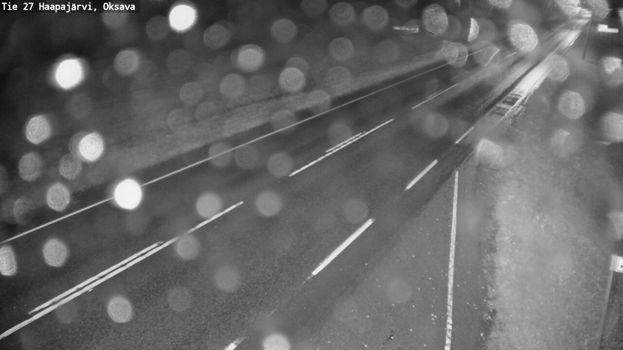 Weather Camera Image Road 27 Haapajärvi, Oksava, Haapajärvi, Pohjois-Pohjanmaa
