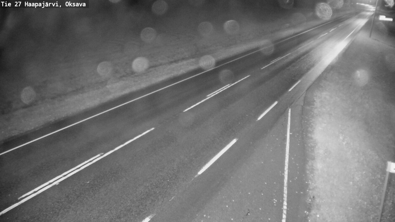 Weather Camera Image Road 27 Haapajärvi, Oksava, Haapajärvi, Pohjois-Pohjanmaa