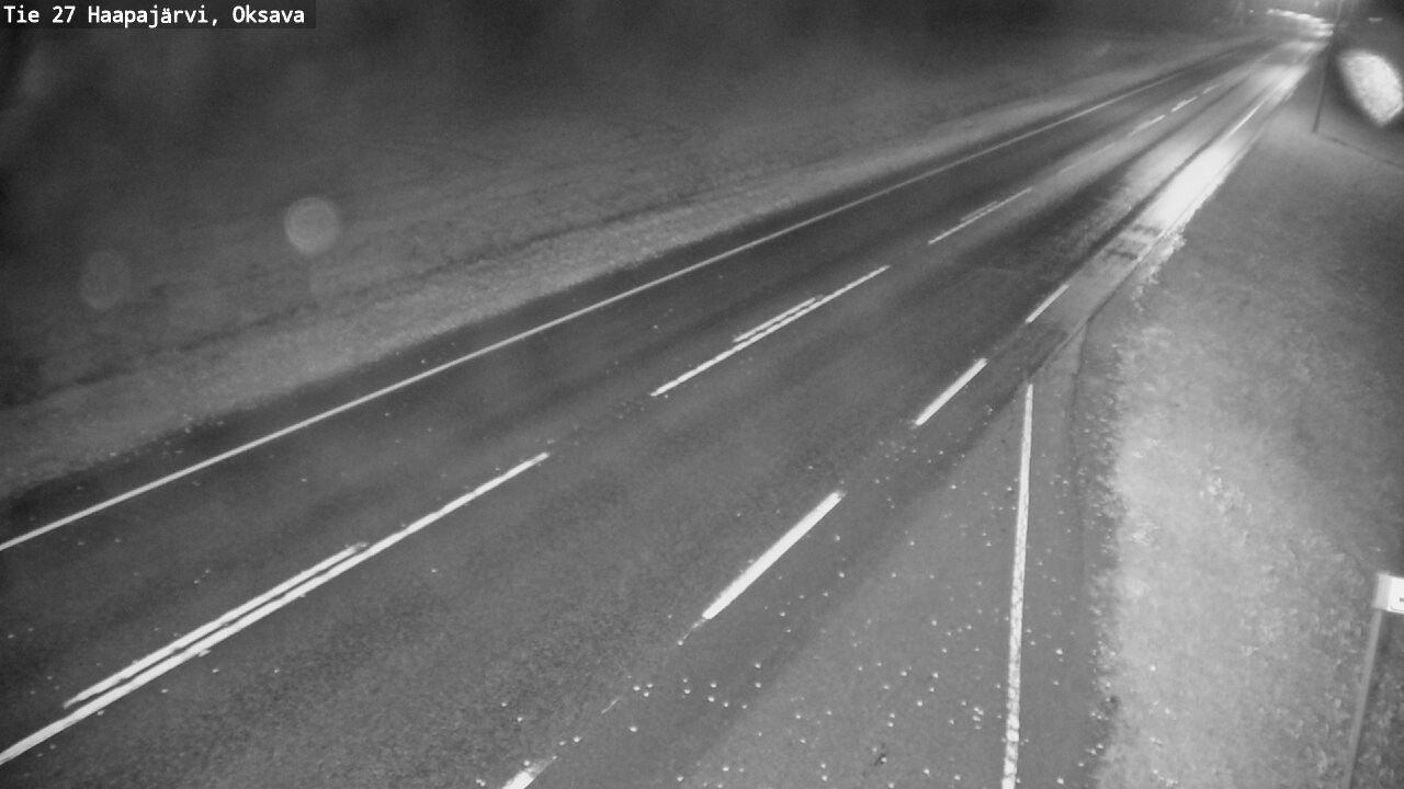 Weather Camera Image Road 27 Haapajärvi, Oksava, Haapajärvi, Pohjois-Pohjanmaa