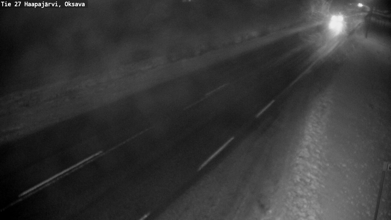 Weather Camera Image Väg 27 Haapajärvi, Oksava, Haapajärvi, Pohjois-Pohjanmaa