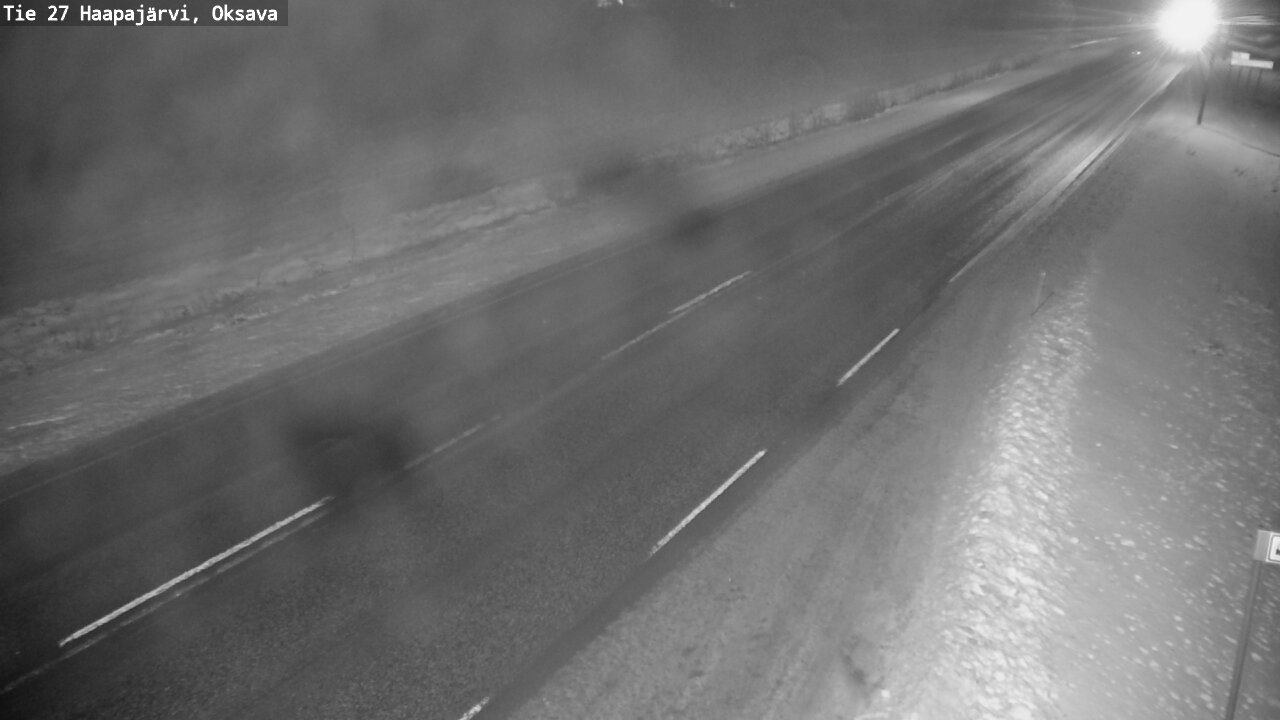 Weather Camera Image Väg 27 Haapajärvi, Oksava, Haapajärvi, Pohjois-Pohjanmaa