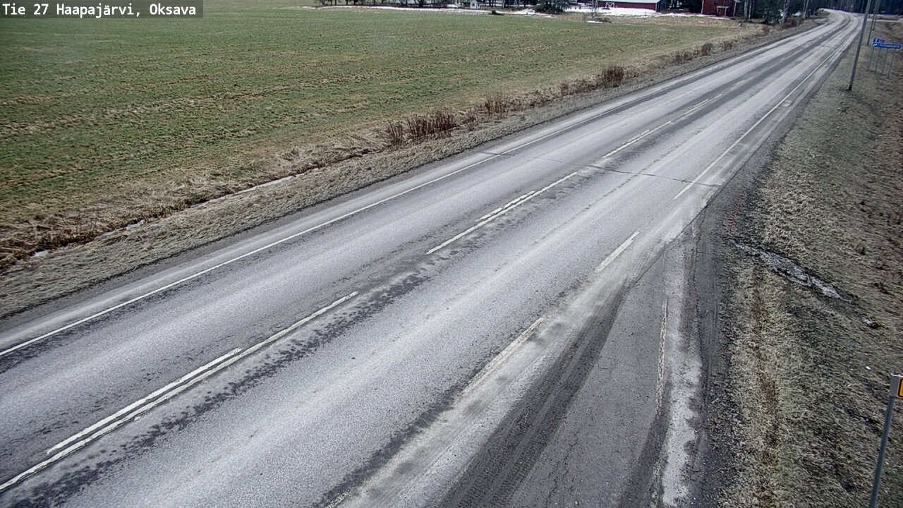 Weather Camera Image Road 27 Haapajärvi, Oksava, Haapajärvi, Pohjois-Pohjanmaa