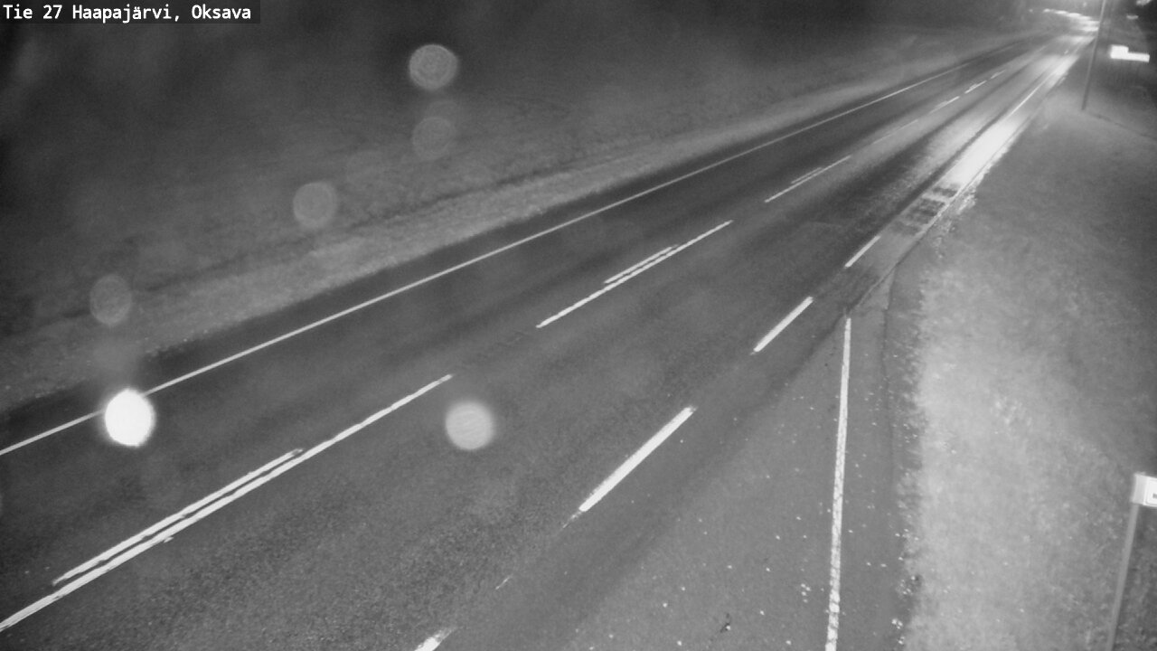 Weather Camera Image Road 27 Haapajärvi, Oksava, Haapajärvi, Pohjois-Pohjanmaa