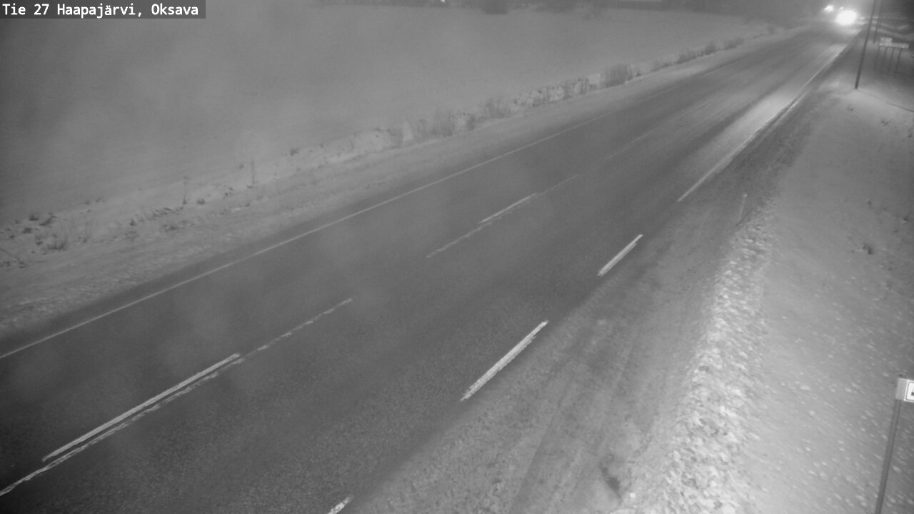 Weather Camera Image Väg 27 Haapajärvi, Oksava, Haapajärvi, Pohjois-Pohjanmaa