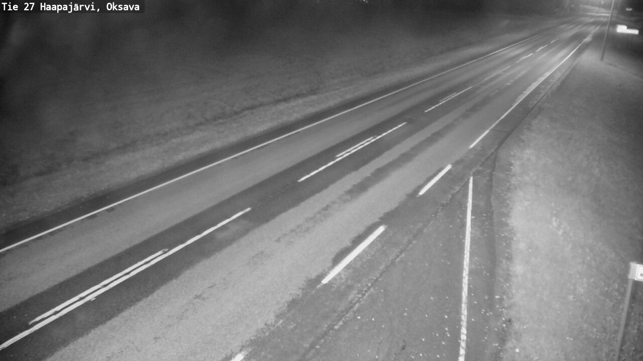 Weather Camera Image Road 27 Haapajärvi, Oksava, Haapajärvi, Pohjois-Pohjanmaa