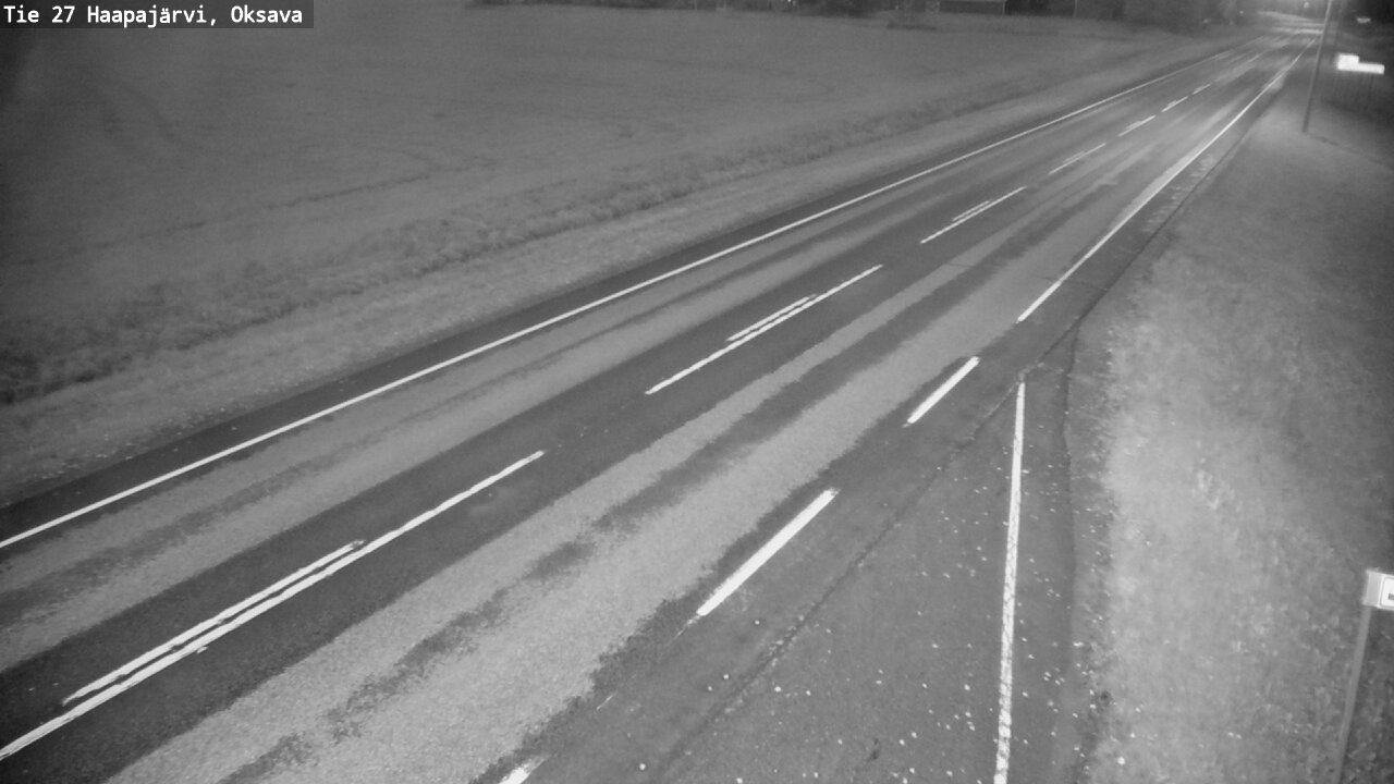 Weather Camera Image Road 27 Haapajärvi, Oksava, Haapajärvi, Pohjois-Pohjanmaa