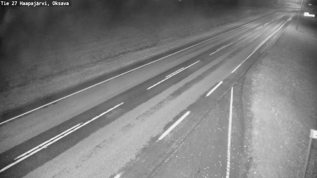 Weather Camera Image Road 27 Haapajärvi, Oksava, Haapajärvi, Pohjois-Pohjanmaa