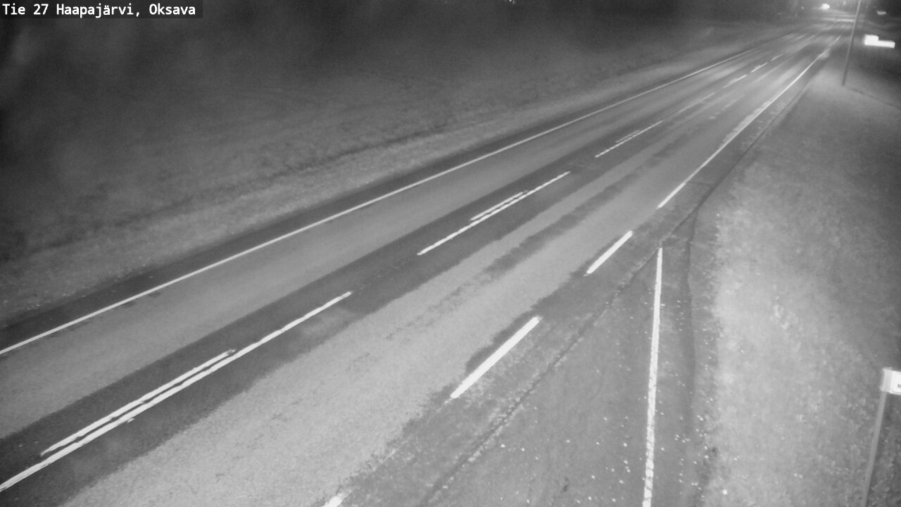Weather Camera Image Road 27 Haapajärvi, Oksava, Haapajärvi, Pohjois-Pohjanmaa