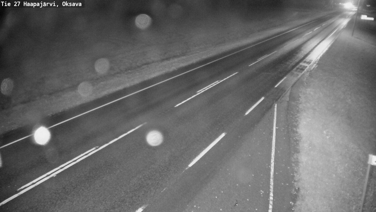 Weather Camera Image Road 27 Haapajärvi, Oksava, Haapajärvi, Pohjois-Pohjanmaa