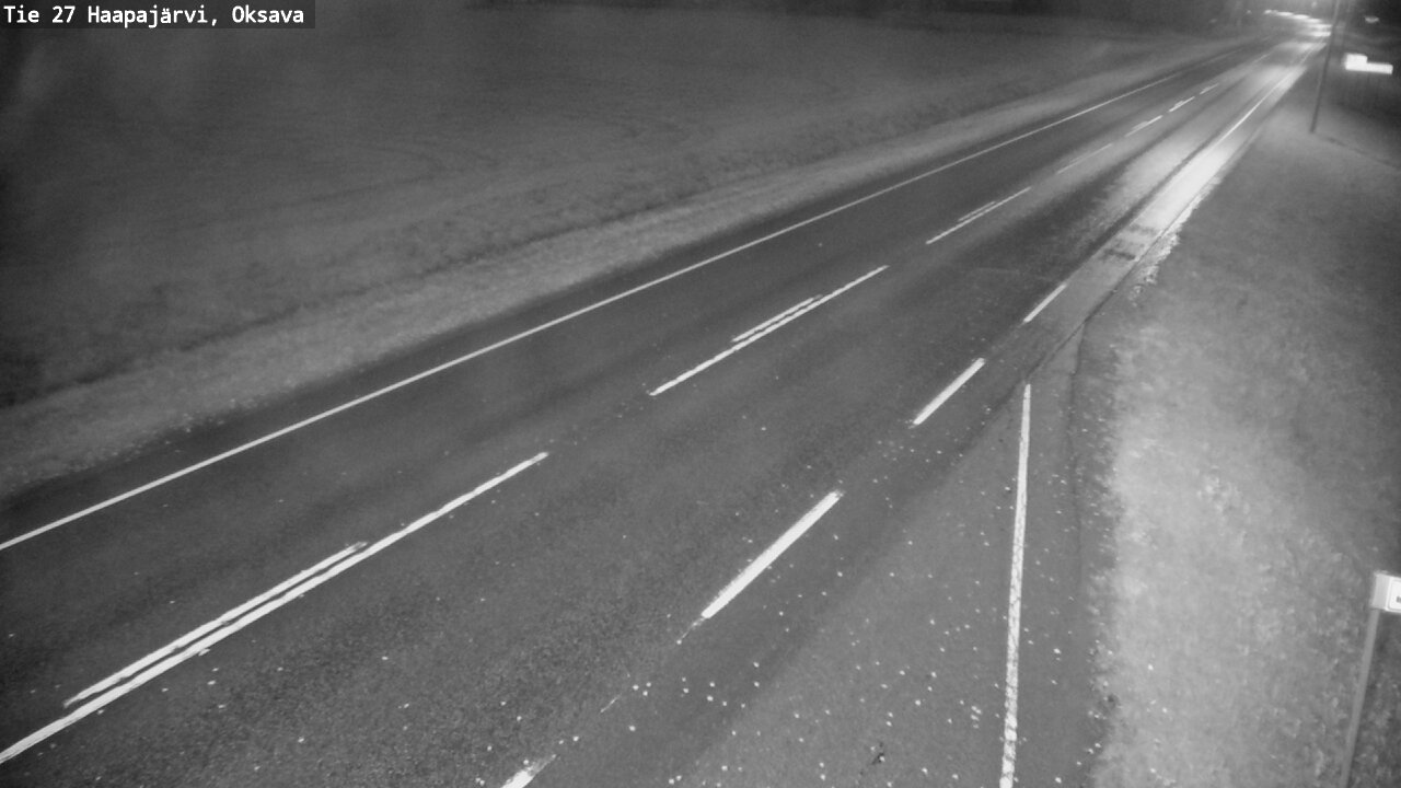 Weather Camera Image Road 27 Haapajärvi, Oksava, Haapajärvi, Pohjois-Pohjanmaa