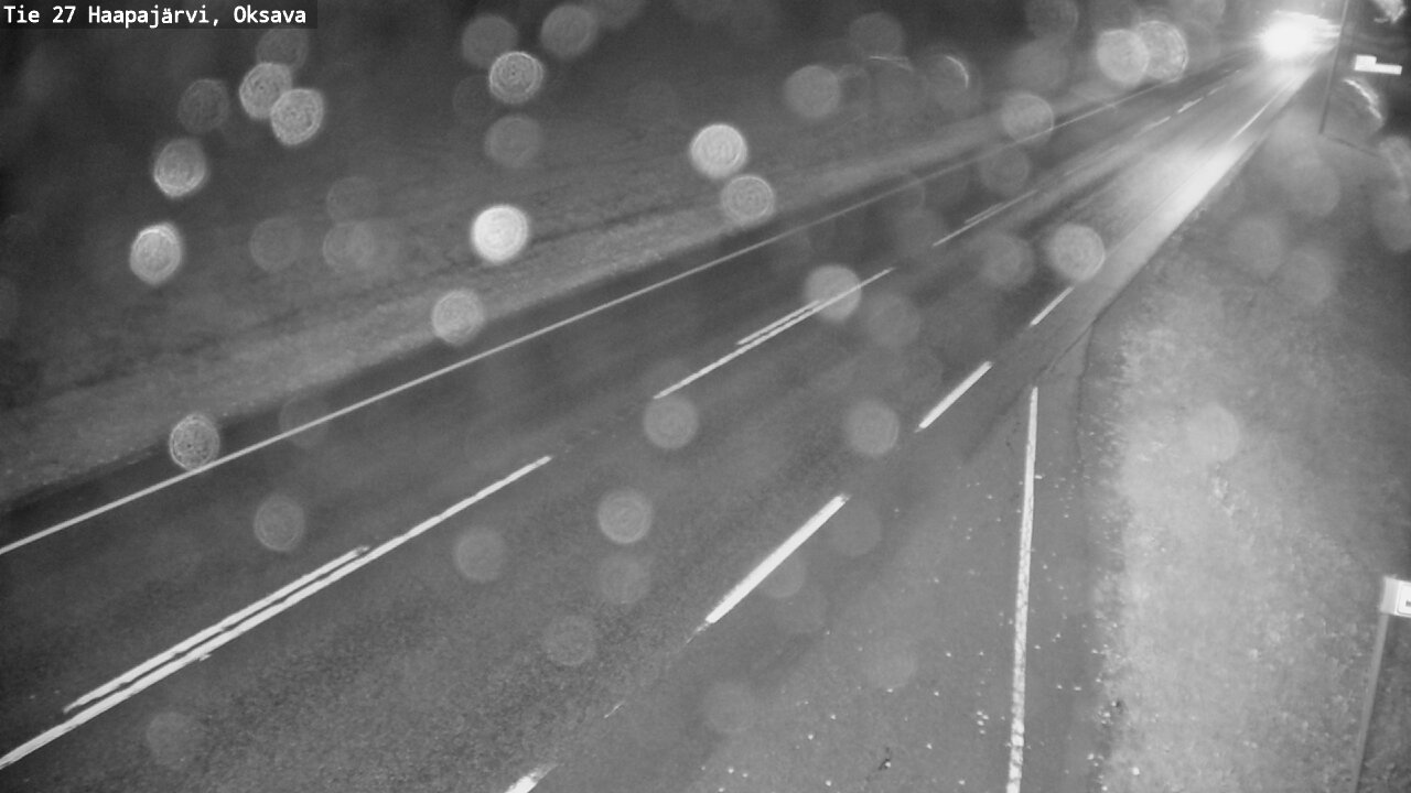 Weather Camera Image Road 27 Haapajärvi, Oksava, Haapajärvi, Pohjois-Pohjanmaa